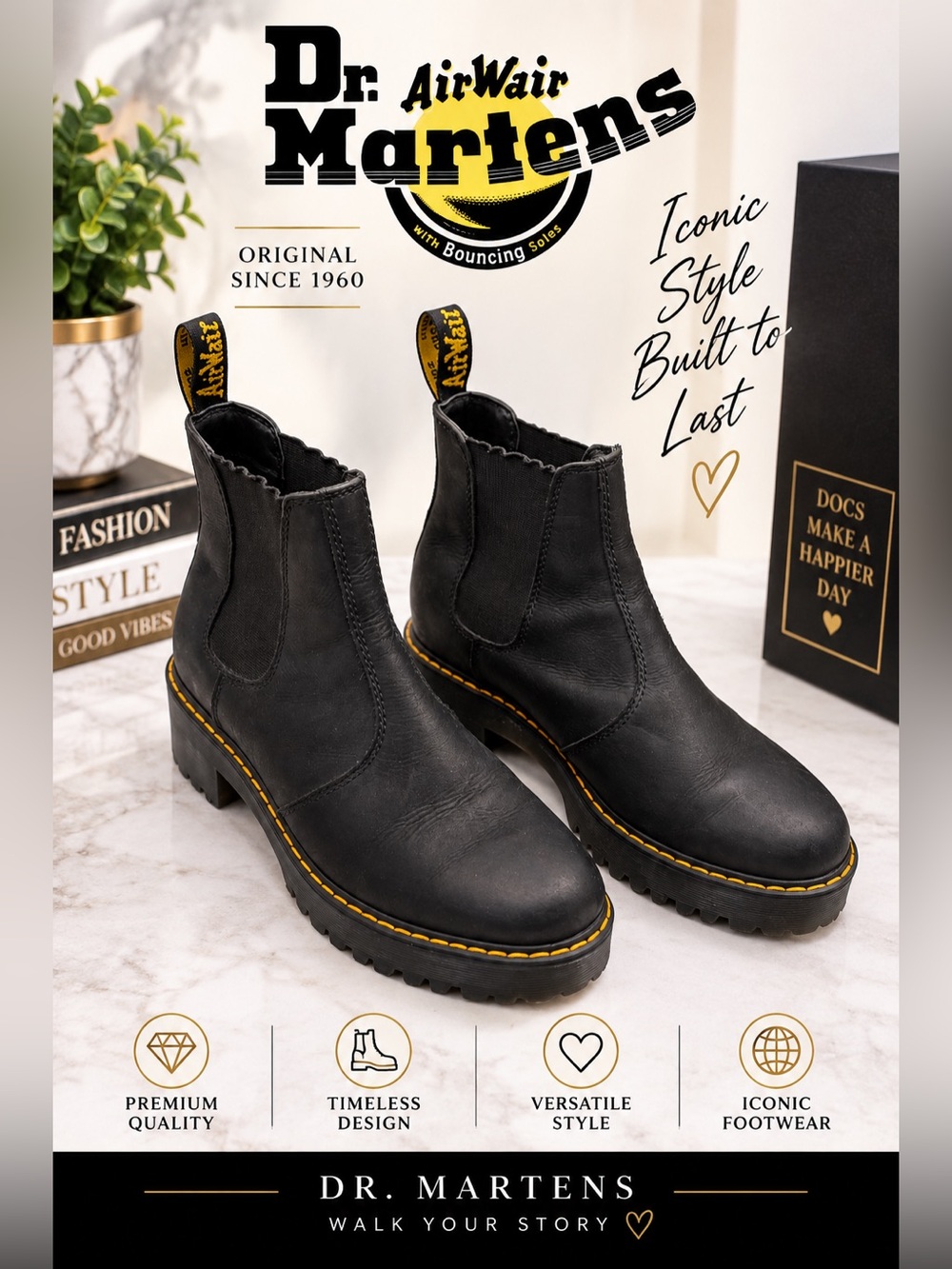 Dr. Marten Romertty Platform Chelsea Boots